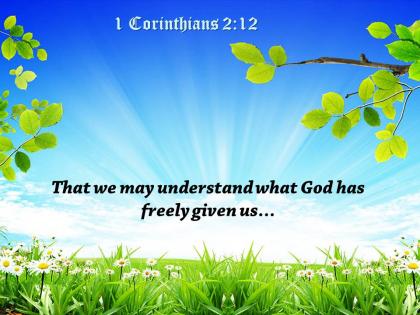 1 corinthians 2 12 that we may understand powerpoint church sermon