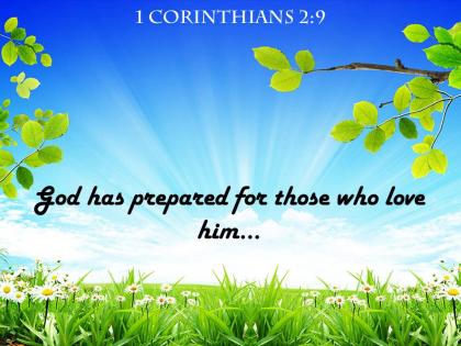 1 corinthians 2 9 god has prepared for those powerpoint church sermon