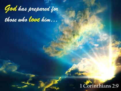 1 corinthians 2 9 god has prepared powerpoint church sermon