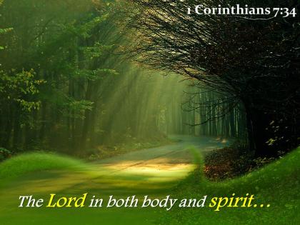 1 corinthians 7 34 the lord in both body powerpoint church sermon