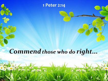 1 peter 2 14 commend those who do right powerpoint church sermon