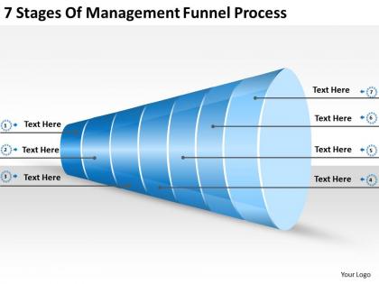 2013 business ppt diagram 7 stages of management funnel process powerpoint template