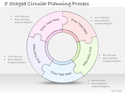 2014 business ppt diagram 5 staged circular planning process powerpoint template