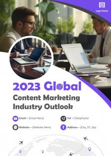 2023 Global Content Marketing Industry Outlook Pdf Word Document IR V