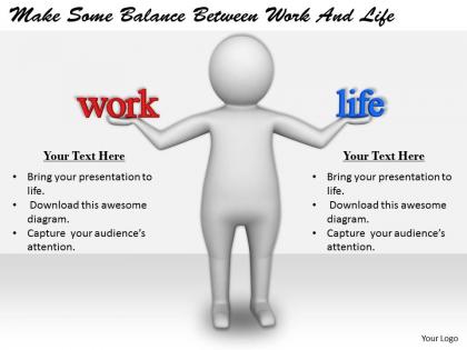 2413 business ppt diagram make some balance between work and life powerpoint template