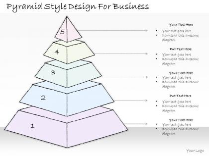 2502 business ppt diagram pyramid style design for business powerpoint template