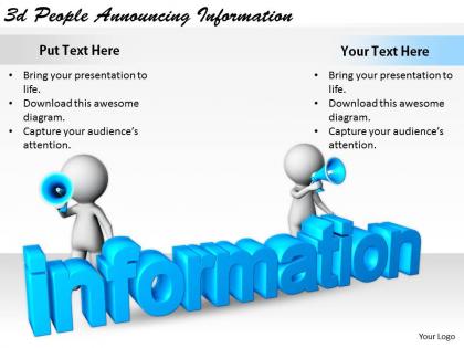 2513 3d people announcing information ppt graphics icons powerpoint