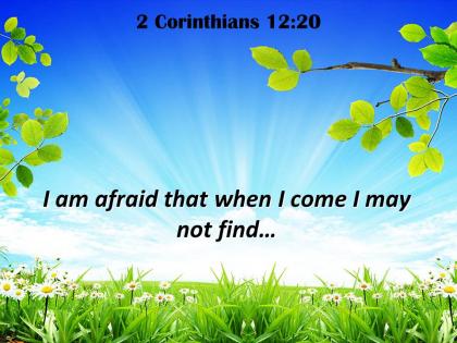 2 corinthians 12 20 i am afraid that when powerpoint church sermon