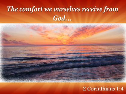 2 corinthians 1 4 the comfort we ourselves powerpoint church sermon