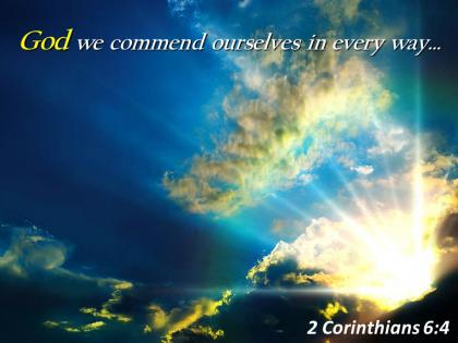 2 corinthians 6 4 god we commend ourselves powerpoint church sermon