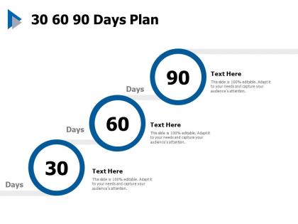 30 60 90 days plan management c437 ppt powerpoint presentation model gridlines