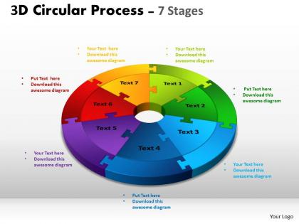 3d circular process templates 4