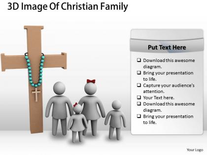 3d image of christian family ppt graphics icons powerpoint