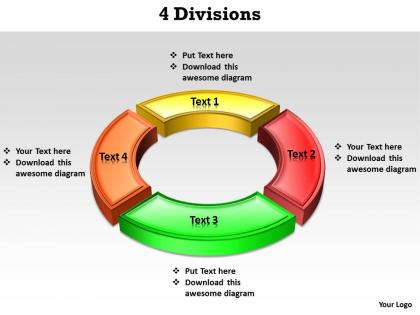 4 divisions powerpoint slides templates infographics images 1121