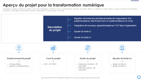 Stratégie de numérisation pour accélérer la présentation des projets de transformation numérique