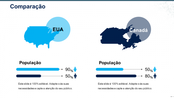 Download de amostra de ppt de comparação