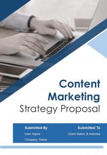 A4 content marketing strategy proposal template