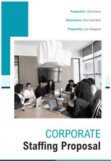 A4 corporate staffing proposal template