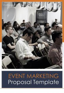 A4 event marketing proposal template