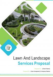 A4 lawn and landscape services proposal template