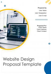 A4 website design proposal template