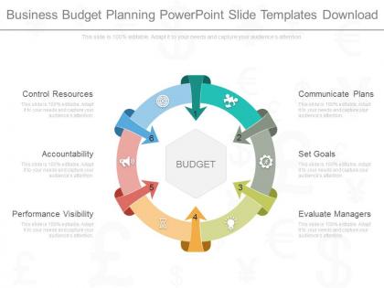 A business budget planning powerpoint slide templates download