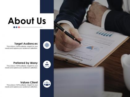 About us ppt infographics graphic images