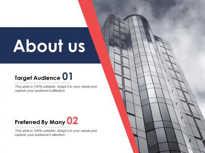 About us target audience c404 ppt powerpoint presentation styles sample