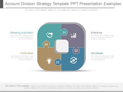 Account division strategy template ppt presentation examples