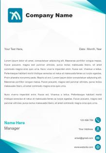 Accounts management letterhead design template