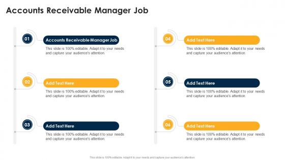 Accounts Receivable Manager Job In Powerpoint And Google Slides Cpp