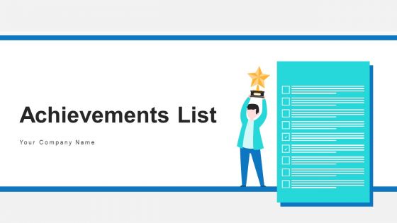 Achievements List Profession Business Goals Marketing Accomplished Employee