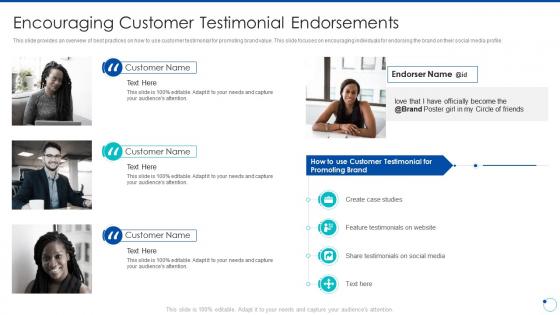 Action plan for improving consumer intimacy encouraging customer testimonial endorsements