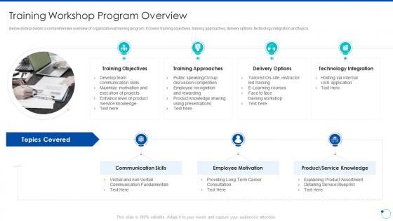 Action plan for improving consumer intimacy training workshop program overview