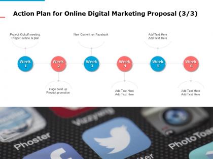 Action plan for online digital marketing proposal ppt powerpoint presentation information