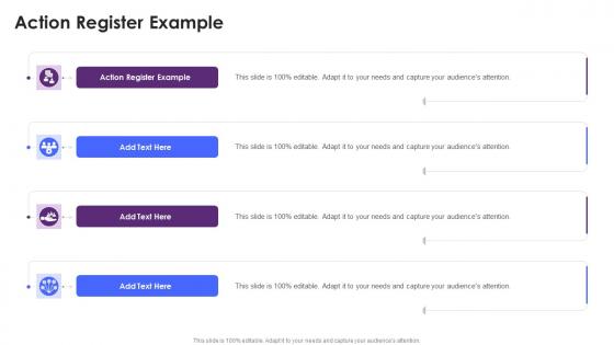 Action Register Example In Powerpoint And Google Slides Cpb