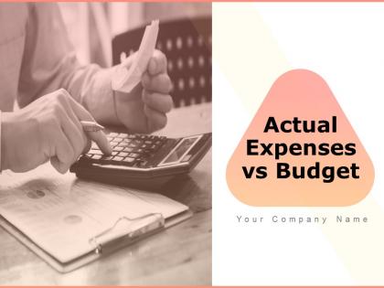 Actual expenses vs budget powerpoint presentation slides