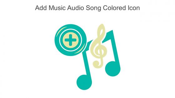 Add Music Audio Song Colored Icon In Powerpoint Pptx Png And Editable Eps Format