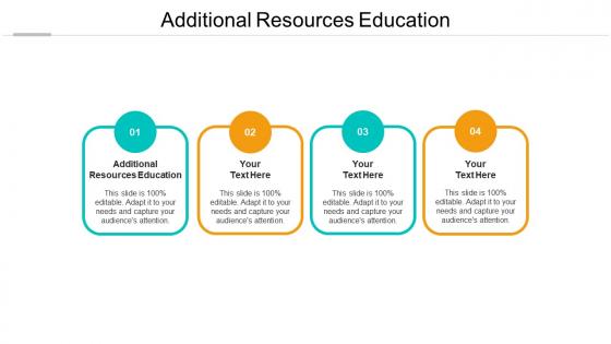 Additional resources education ppt powerpoint presentation portfolio clipart cpb