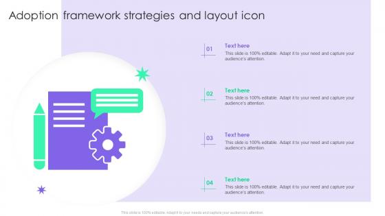 Adoption Framework Strategies And Layout Icon