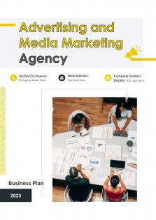 Advertising And Media Marketing Agency Business Plan Pdf Word Document