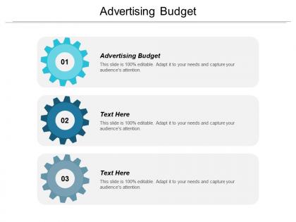 Advertising budget ppt powerpoint presentation gallery inspiration cpb