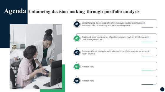 Agenda Enhancing Decision Making Through Portfolio Analysis FIN SS