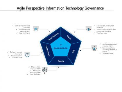 Agile perspective information technology governance