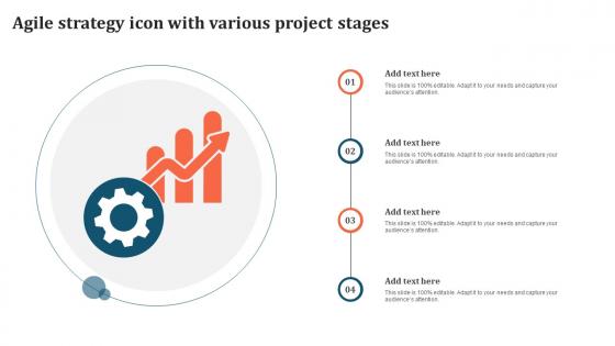 Agile Strategy Icon With Various Project Stages