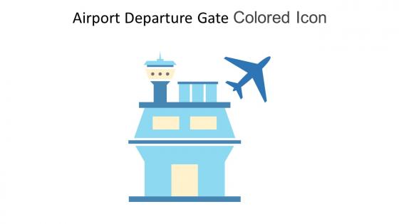 Airport Departure Gate Colored Icon In Powerpoint Pptx Png And Editable Eps Format