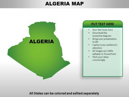 Algeria country powerpoint maps