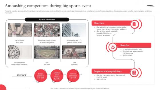 Ambushing Competitors During Big Sports Event Utilizing Massive Sports Audience MKT SS V