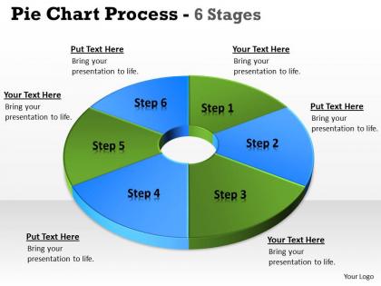 Analogy of business financial information pie donut 4