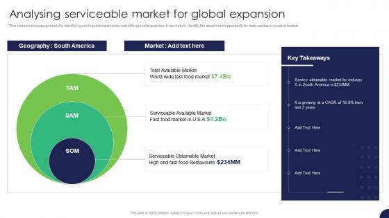 Analysing Serviceable Market For Global Expansion Strategy For Target Market Assessment